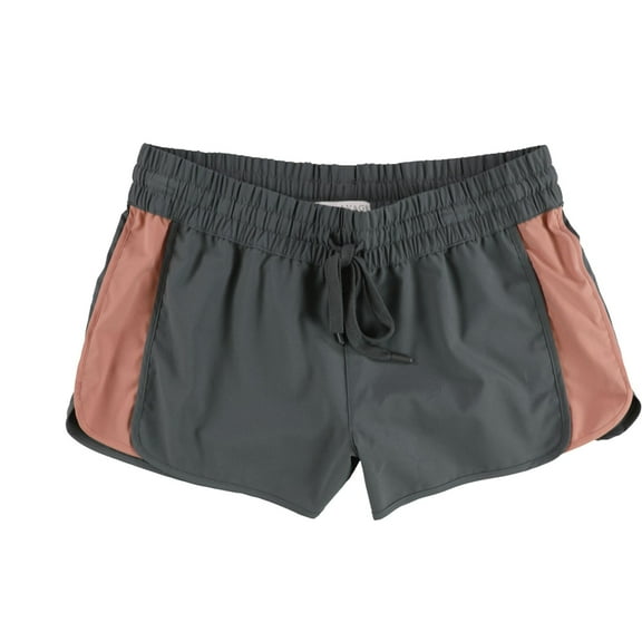 P.J. Salvage Womens 2-Tone Pajama Shorts, Grey, Small