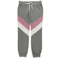 thumbnail image 1 of P.J. Salvage Womens 3-Tone Pajama Jogger Pants, Grey, Medium, 1 of 2