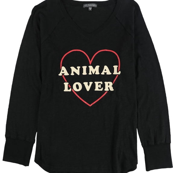P.J. Salvage Womens Animal Lover Pajama Sleep T-shirt, Black, Medium