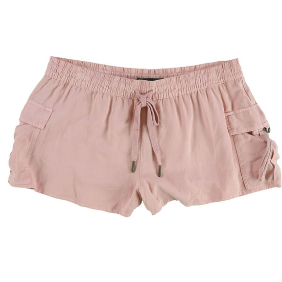 P.J. Salvage Womens Cargo Pajama Shorts, Pink, Medium