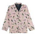 thumbnail image 1 of P.J. Salvage Womens Cheers Button Down Pajama Tops, Pink, Small, 1 of 2
