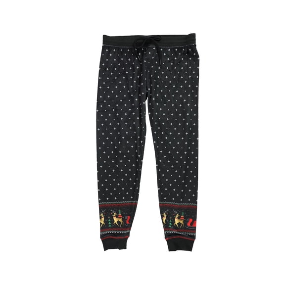 P.J. Salvage Womens Christmas Pajama Lounge Pants, Black, Medium