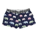 thumbnail image 1 of P.J. Salvage Womens Colored Elephants Pajama Shorts, Blue, Small, 1 of 2