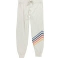 thumbnail image 1 of P.J. Salvage Womens Colored Stripes Pajama Jogger Pants, Beige, Medium, 1 of 2