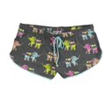 thumbnail image 1 of P.J. Salvage Womens Decorative Elephants Pajama Shorts, Grey, Medium, 1 of 2