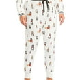 thumbnail image 1 of P.J. Salvage Womens Dogs In Glasses & Scarfs Pajama Lounge Pants, Off-White, Small, 1 of 2