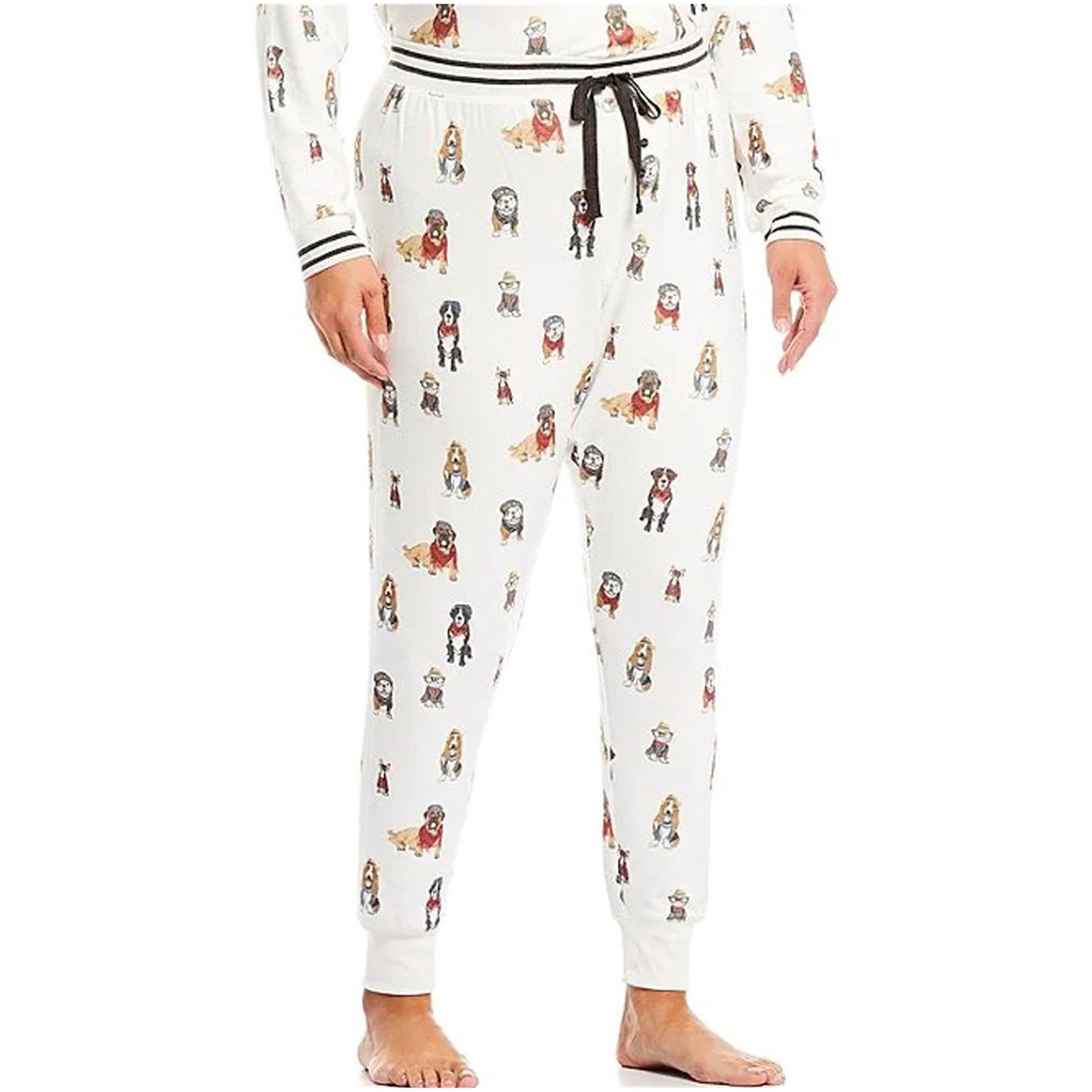 Salvage Womens Dogs In Glasses Scarfs Pajama Lounge Pants
