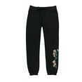thumbnail image 1 of P.J. Salvage Womens Emboridered Flowers Pajama Jogger Pants, Black, X-Small, 1 of 2