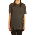 thumbnail image 1 of P.J. Salvage Womens Embroidered Split Hem Pajama Sleep T-shirt, Grey, Small, 1 of 5