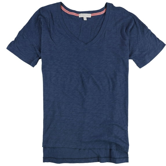 P.J. Salvage Womens Embroidered Sun Pajama Sleep T-shirt, Blue, Small