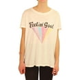 thumbnail image 1 of P.J. Salvage Womens Feelin Good Pajama Sleep T-shirt, Off-White, Small, 1 of 5