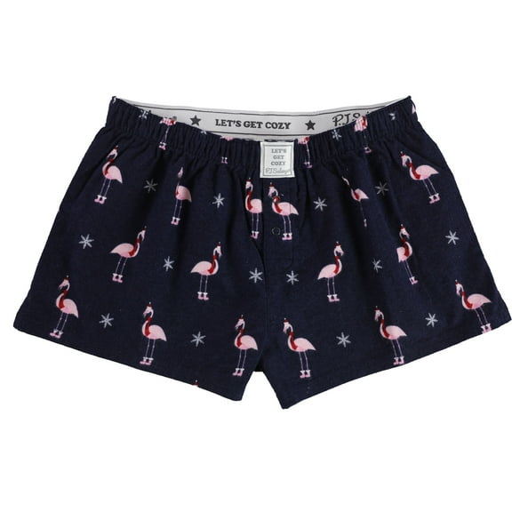 P.J. Salvage Womens Flamingo Pajama Shorts, Multicoloured, Small