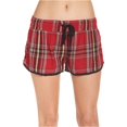 thumbnail image 1 of P.J. Salvage Womens Flannel Pajama Shorts, Red, Medium, 1 of 1