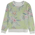 thumbnail image 1 of P.J. Salvage Womens Floral Print Pajama Sweatshirt Top, Grey, Small, 1 of 1