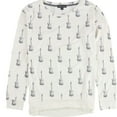 thumbnail image 1 of P.J. Salvage Womens Guitars Pajama Sweater, Off-White, Medium, 1 of 2