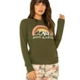 thumbnail image 1 of P.J. Salvage Womens Happy Glamper Pajama Sweater, Green, Small, 1 of 2