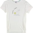thumbnail image 1 of P.J. Salvage Womens Happy Vibes Pajama Sleep T-shirt, Off-White, Small, 1 of 2