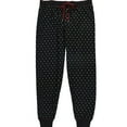 thumbnail image 1 of P.J. Salvage Womens Heart Clusters Pajama Lounge Pants, Black, Medium, 1 of 2