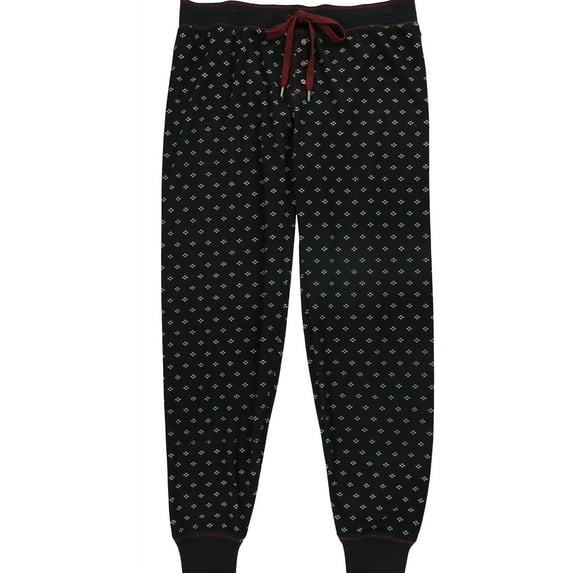 P.J. Salvage Womens Heart Clusters Pajama Lounge Pants, Black, Medium