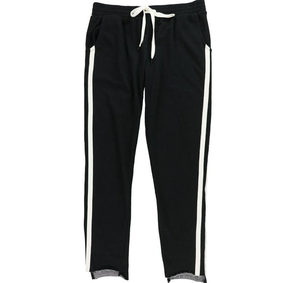 P.J. Salvage Womens Heatherd Pajama Jogger Pants, Black, Small