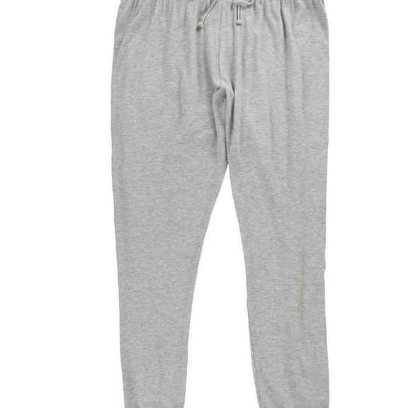 P.J. Salvage Womens Heathered Pajama Jogger Pants, Grey, Plus Size, 2X