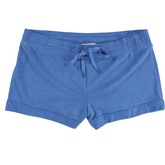 P.J. Salvage Womens Heathered Pajama Shorts, Blue, Medium