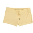 thumbnail image 1 of P.J. Salvage Womens Heathered Pajama Shorts, Yellow, Small, 1 of 2
