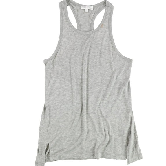 P.J. Salvage Womens Heathered Racerback Pajama Sleep Tank Top, Grey, Medium