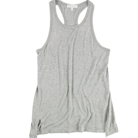 P.J. Salvage Womens Heathered Racerback Pajama Sleep Tank Top, Grey, Small
