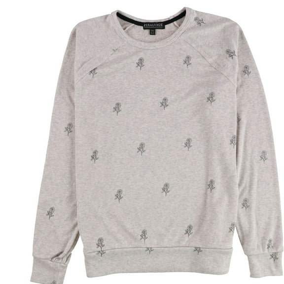 P.J. Salvage Womens Heathered Rose Pajama Sweater, Pink, Medium