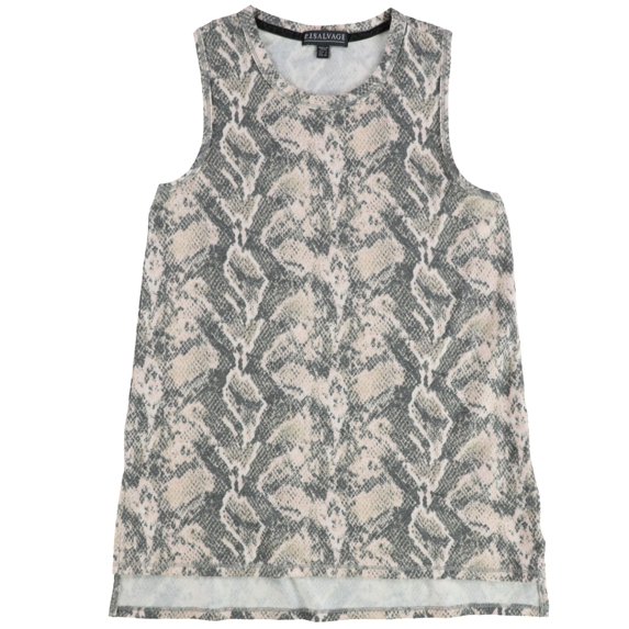 P.J. Salvage Womens High To Low Hem Pajama Sleep Tank Top, Pink, Small