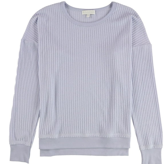 P.J. Salvage Womens Knit Thermal Pajama Shirt, Purple, Medium