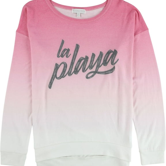 P.J. Salvage Womens La Playa Pajama Sweater, Pink, Medium