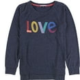 thumbnail image 1 of P.J. Salvage Womens Love Pajama Sweater, Blue, Small, 1 of 2