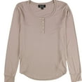thumbnail image 1 of P.J. Salvage Womens Luxe Henley Pajama Sleep T-shirt, Brown, Medium, 1 of 2