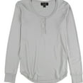 thumbnail image 1 of P.J. Salvage Womens Luxe Henley Pajama Sleep T-shirt, Grey, Medium, 1 of 2