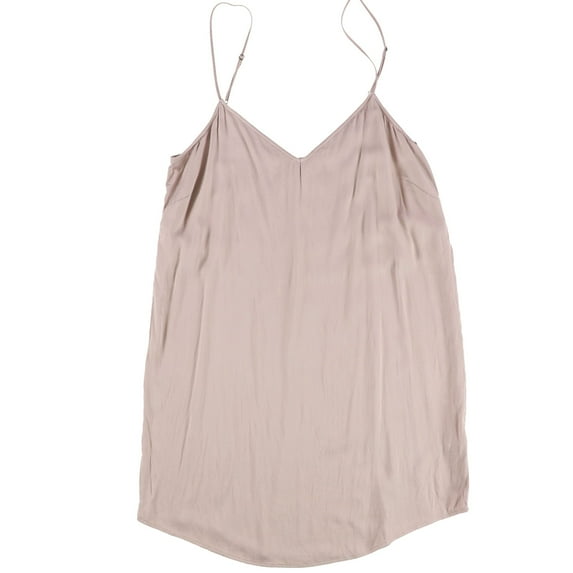 P.J. Salvage Womens Luxe Solid Pajama Night Gown, Brown, Small