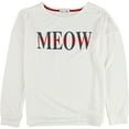 thumbnail image 1 of P.J. Salvage Womens Meow Pajama Sweater, Off-White, Small, 1 of 2