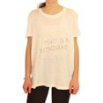 thumbnail image 1 of P.J. Salvage Womens Mercury Must Be In Pajama Sleep T-shirt, Off-White, Small, 1 of 1