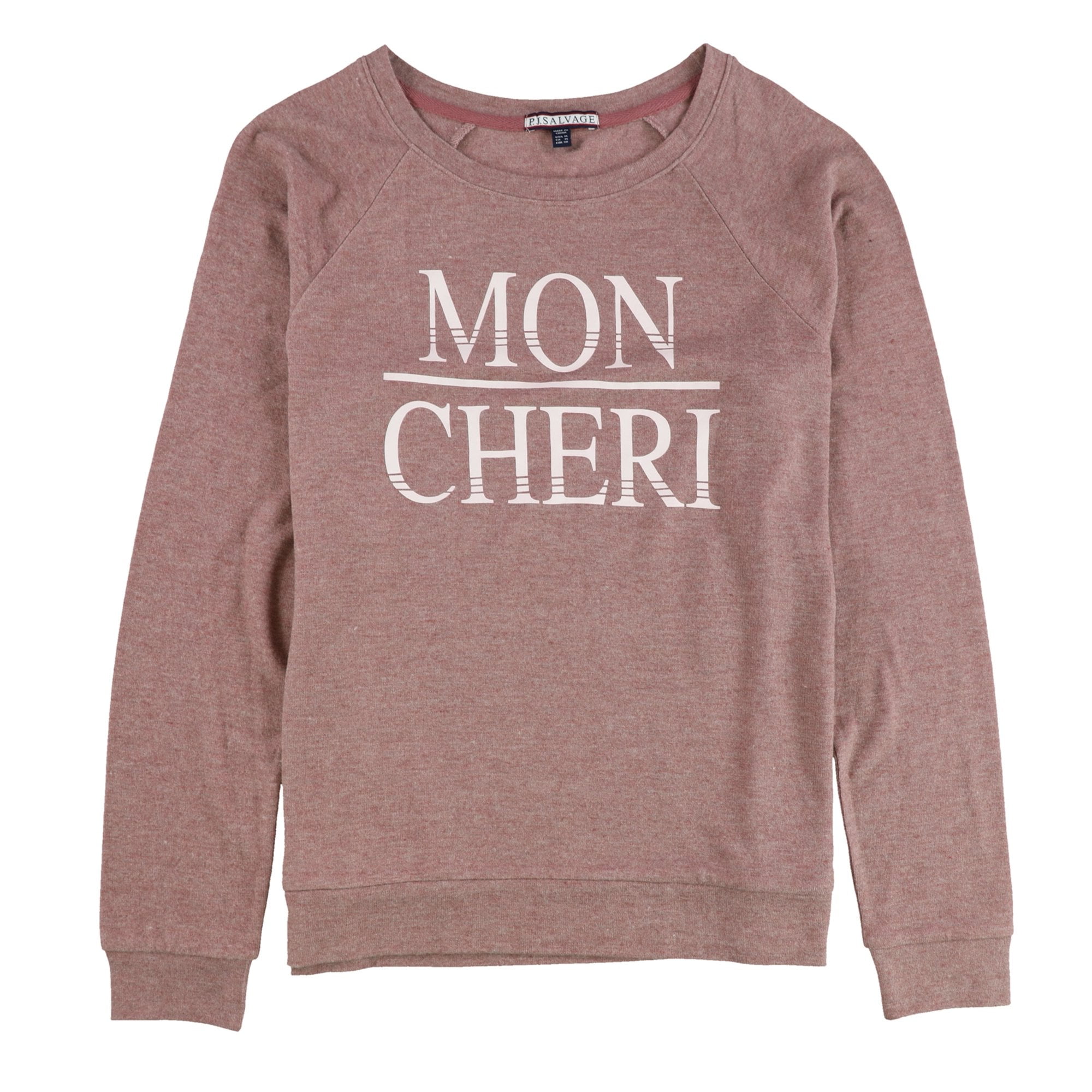 Salvage Womens U S A Pajama Sweater, Grey, Small