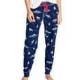 thumbnail image 1 of P.J. Salvage Womens Moose And Mountains Pajama Jogger Pants, Blue, Small, 1 of 1