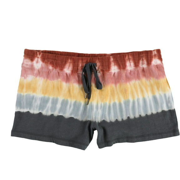 P.J. Salvage Womens Multi Colored Tye-Dye Pajama Shorts, Multicoloured, Small