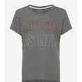 thumbnail image 1 of P.J. Salvage Womens Music Is Life Pajama Sleep T-shirt, Grey, Small, 1 of 2
