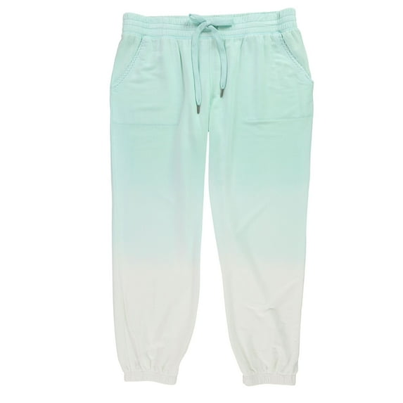 P.J. Salvage Womens Ombre Pajama Jogger Pants, Green, Small