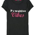 thumbnail image 1 of P.J. Salvage Womens Pawsitive Vibes Graphic T-Shirt, Grey, Medium, 1 of 2