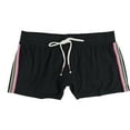 thumbnail image 1 of P.J. Salvage Womens Pink/Green Stripe Pajama Shorts, Black, Small, 1 of 2