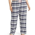thumbnail image 1 of P.J. Salvage Womens Plaid Pajama Lounge Pants, Blue, Plus Size, 1X, 1 of 1