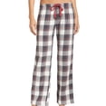 thumbnail image 1 of P.J. Salvage Womens Plaid Pajama Lounge Pants, Grey, Small, 1 of 1