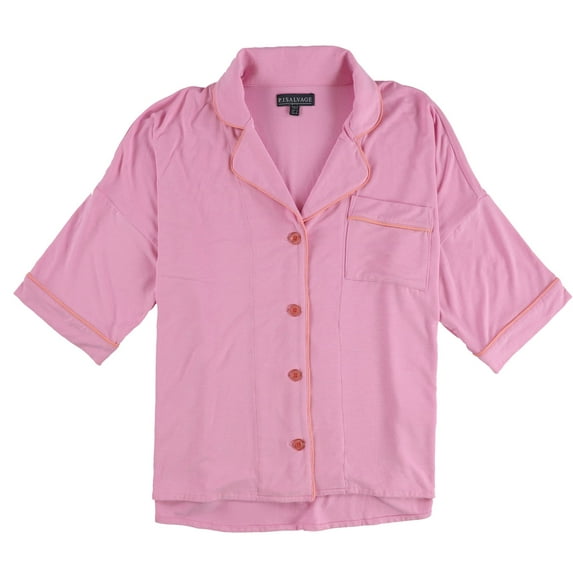P.J. Salvage Womens Pocket Button Down Pajama Shirt, Multicoloured, Small