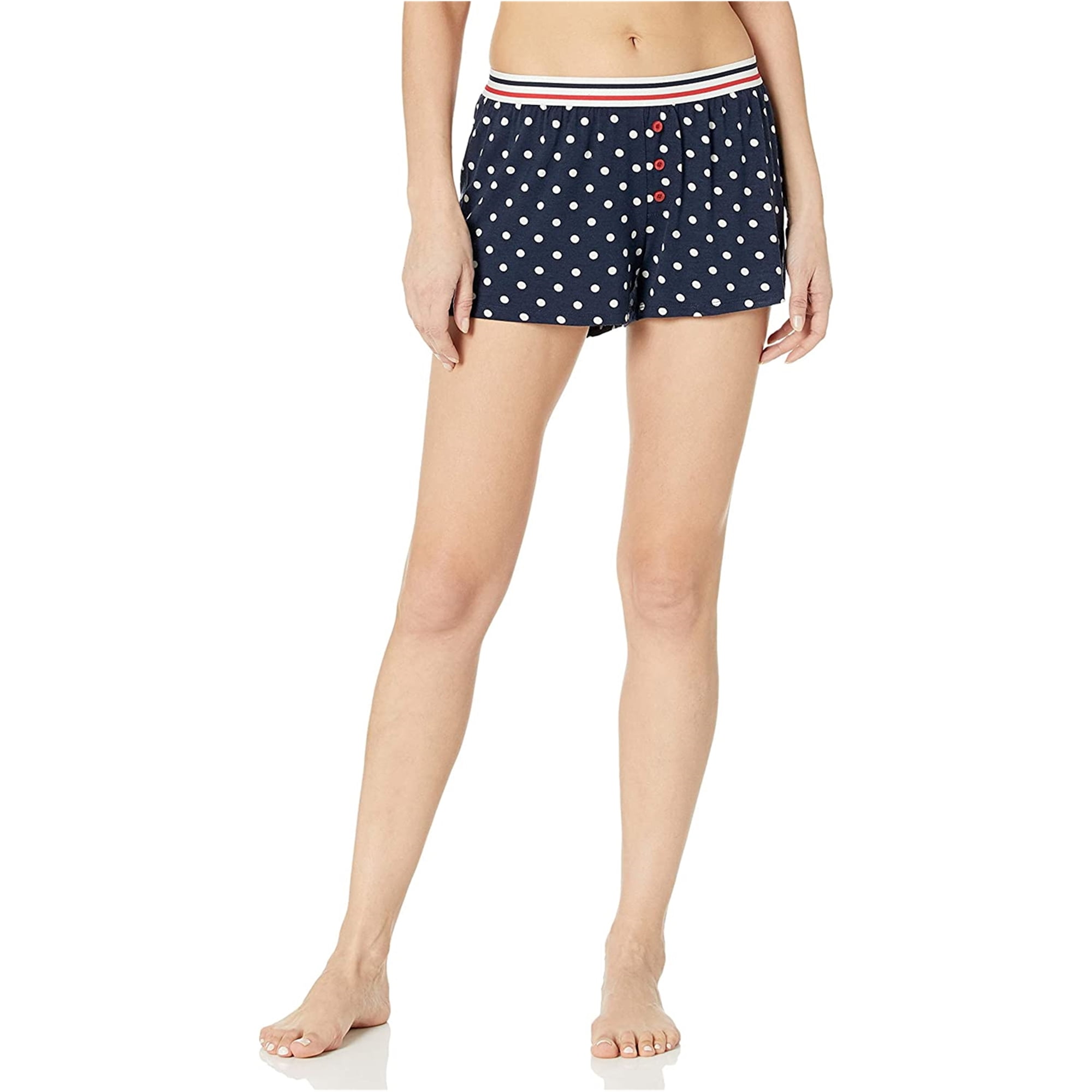 P.J. Salvage Womens Polka Dot Pajama Shorts, Blue, Small - Walmart.com